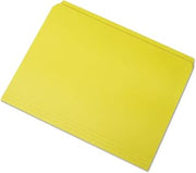 AbilityOne Straight Cut Stained File Folders - Letter Size, Yellow 7530-01-364-9486: Box, 100 Item(s)