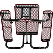 Global Industrial Red / 62 inches x 48 inches x 29.5 inches / Industrial Picnic Tables
