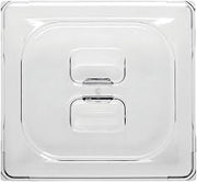 1/6 Size Low Temp Solid Plastic Pan Cover, Clear