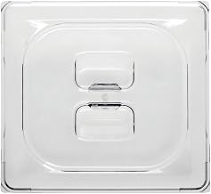 1/6 Size Low Temp Solid Plastic Pan Cover, Clear