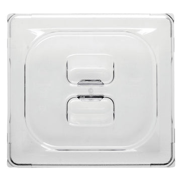 1/6 Size Low Temp Solid Plastic Pan Cover by Super Pan 3 – Polycarbonate, Clear, Model 31600