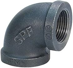 Anvil International 0810000810 Imported Malleable Iron Elbow, 90 Degree, 1/2", Black
