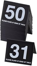 Cal-Mil Black Break Resistant Number Tents (No. 26-50)