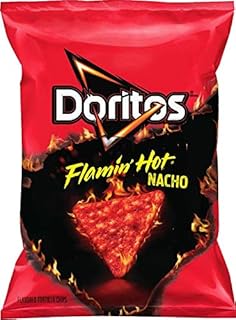 Doritos FLAMIN' HOT® Nacho Flavored Tortilla Chips, 1.75 ounce (Pack of 64)