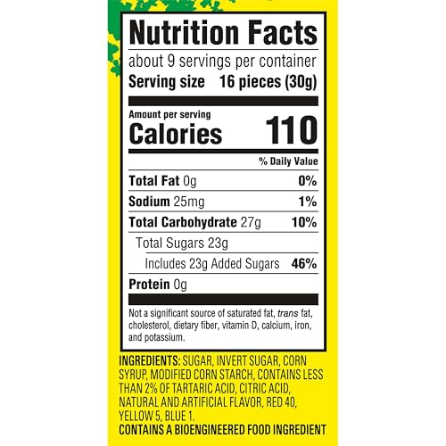 Sour Patch Kids Mixed-Fruit / 10 Ounce (Pack of 1) / Green,Lime Gummy Candy