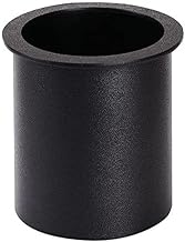 Dispense-Rite TTC-3BT Drop-in Trash Chute, Medium Size, Durable Black Polystyrene, 8-1/4" Diameter Cut-Out, Smooth Edge Open-Bottom Design, 9-1/4" Dia x 6-1/8" L, Countertop Installation