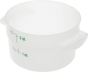 Carlisle FoodService Products 2 Quart (Pack of 12) / 12 / White Storage & Transport