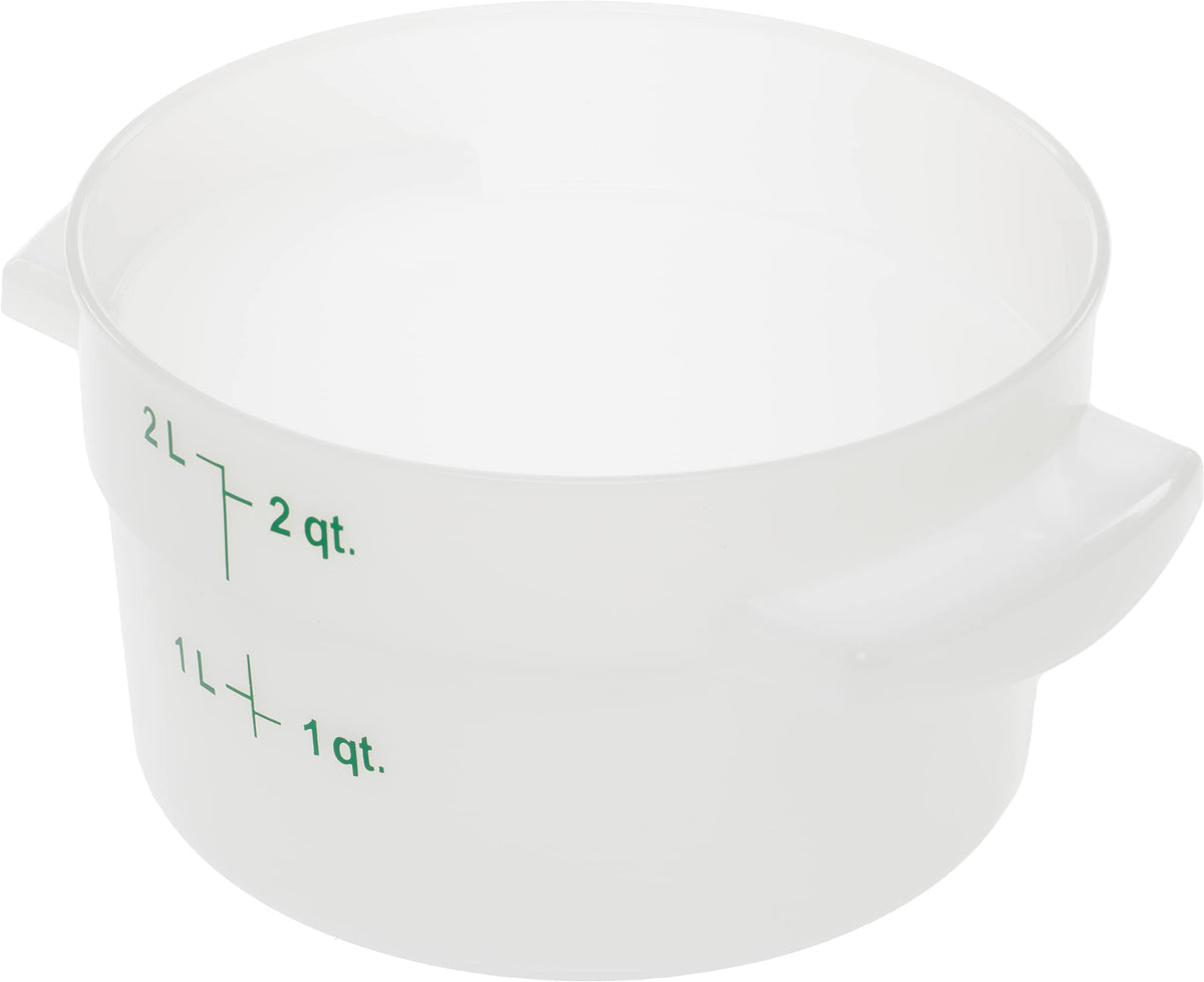 Carlisle FoodService Products 2 Quart (Pack of 12) / 12 / White Storage & Transport