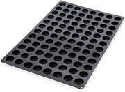 Silikomart SQ061 96 Compartment Pomponettes Silicone Baking Mold - 1 7/16" x 1 7/16" x 11/16" Cavities