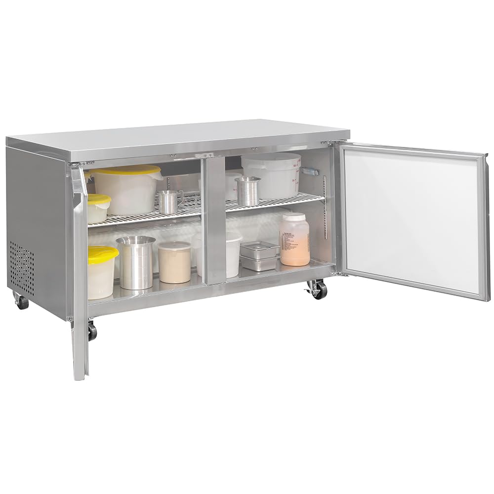 60 1/5" W Undercounter Refrigerator w/ (2) Sections & (2) Doors by MOTAK – 63.39x32.68x38.58, In Description, Check Images, Model MUR-60-X