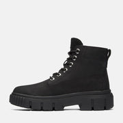 Women's Greyfield Leather Boot by Timberland – 8, nubuck, Black
