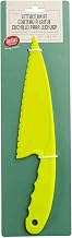 Tablecraft 12703 Green Lettuce Knife, Serrated Edge for Leafy Greens and Herbs, Lightweight Polypropylene Design, Prevents Browning, Easy Grip Handle, Safe for Non-Stick Surfaces, Dishwasher Safe