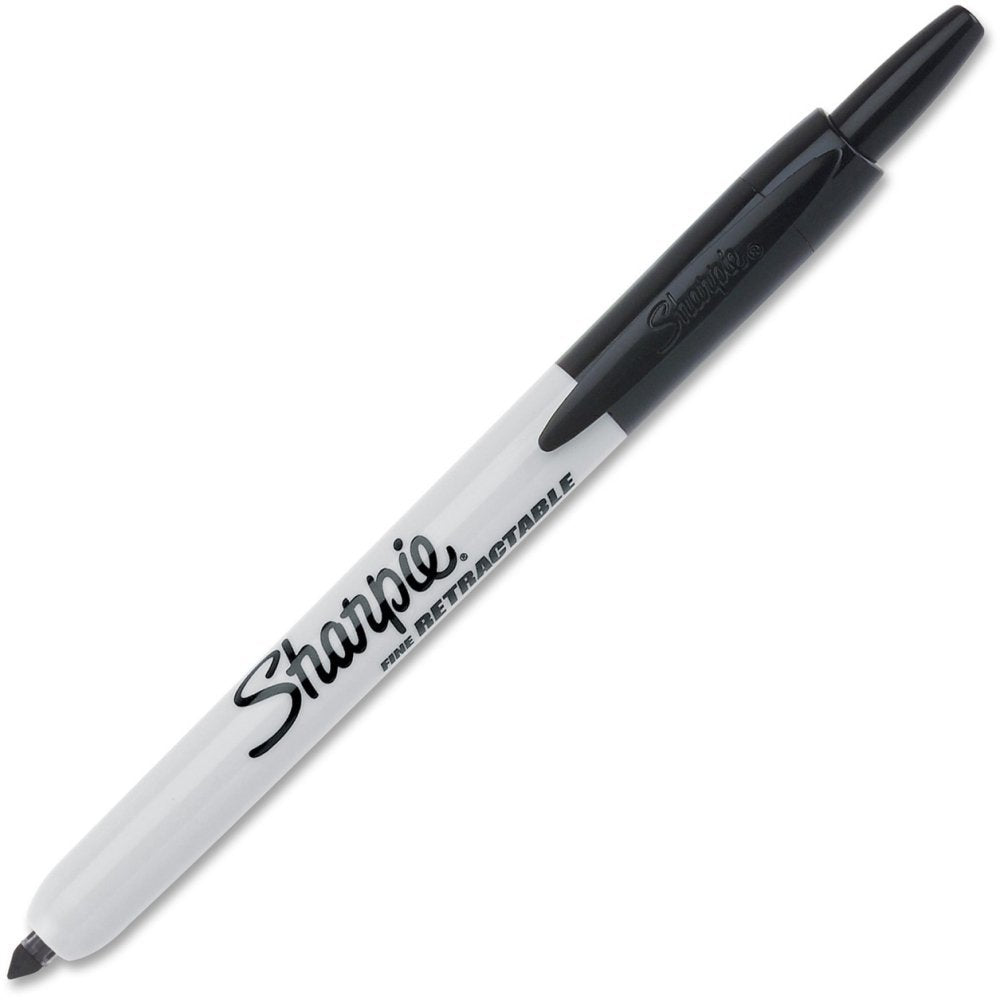 Fine Point Retractable Markers by Sharpie – 1 Count (Pack of 1), Plastic (Body), Felt/Fiber (Tip), Assorted, Model 32701DZ