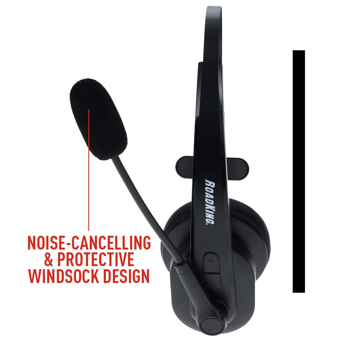 Truck Driver Bluetooth Headset by RoadKing – Universal, Plastic, Black, Model RKING2000