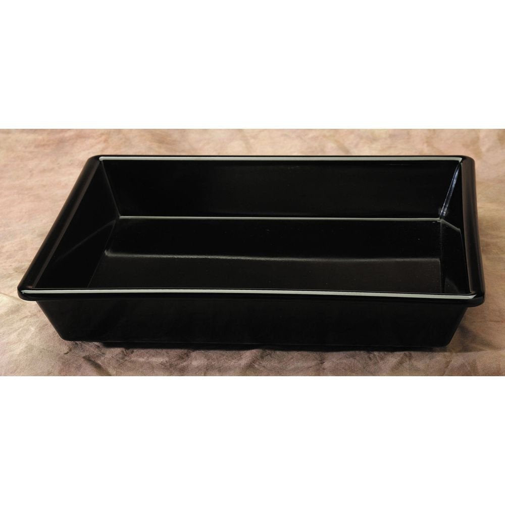 Elite Global Deli Bowl 2 1/2 qt Rectangular Black Plastic - 12" L x 10" W x 2" D by Elite Global Solutions – 2.5 quarts, Melamine, Black, Model 848552009672