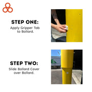 d 7" x 60" Bollard Cover Green - (Green Yellow Tape) by Innoplast – Green yellow tape, Model BC760GRN-Y