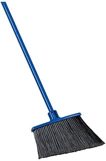 Quickie Extra-Reach Angle Broom, Flagged Bristles, Angle Broom for Garages, Courtyard, Sidewalks, Decks and Outdoor Surfaces, Perfect for Home Kitchen Room Office Floor