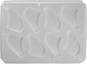Culinary Puree White Polypropylene Pork Chop Puree Mold - 17"L x 11"W