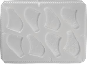 Culinary Puree White Polypropylene Pork Chop Puree Mold - 17"L x 11"W