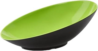 G.E.T. Brasilia 2 1/2 qt Oval Green Melamine Cascading Bowl - 20"L x 10"W x 5"H