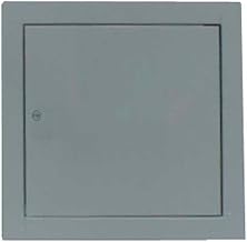 Multi Purpose Metal Access Panel, Cam Lock, 12" Wx12 H, Gray
