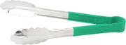 Winco UTPH-9G Utility Tongs Kitchen, 9", Green