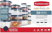 Rubbermaid easyfindLids (36 pieces), Blue