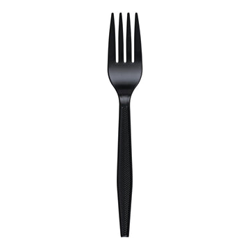 Heavy Weight Fork Polystyrene Black by Empress Products – Pack of 1000, Model E183001