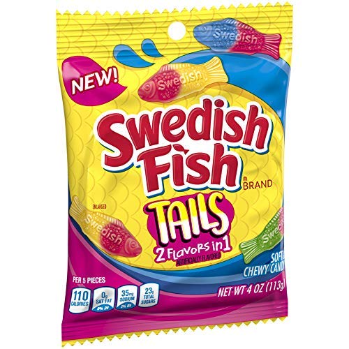Tails 2 Flavors in by Swedish Fish – 4 Ounce (Pack of 1), dee2438w