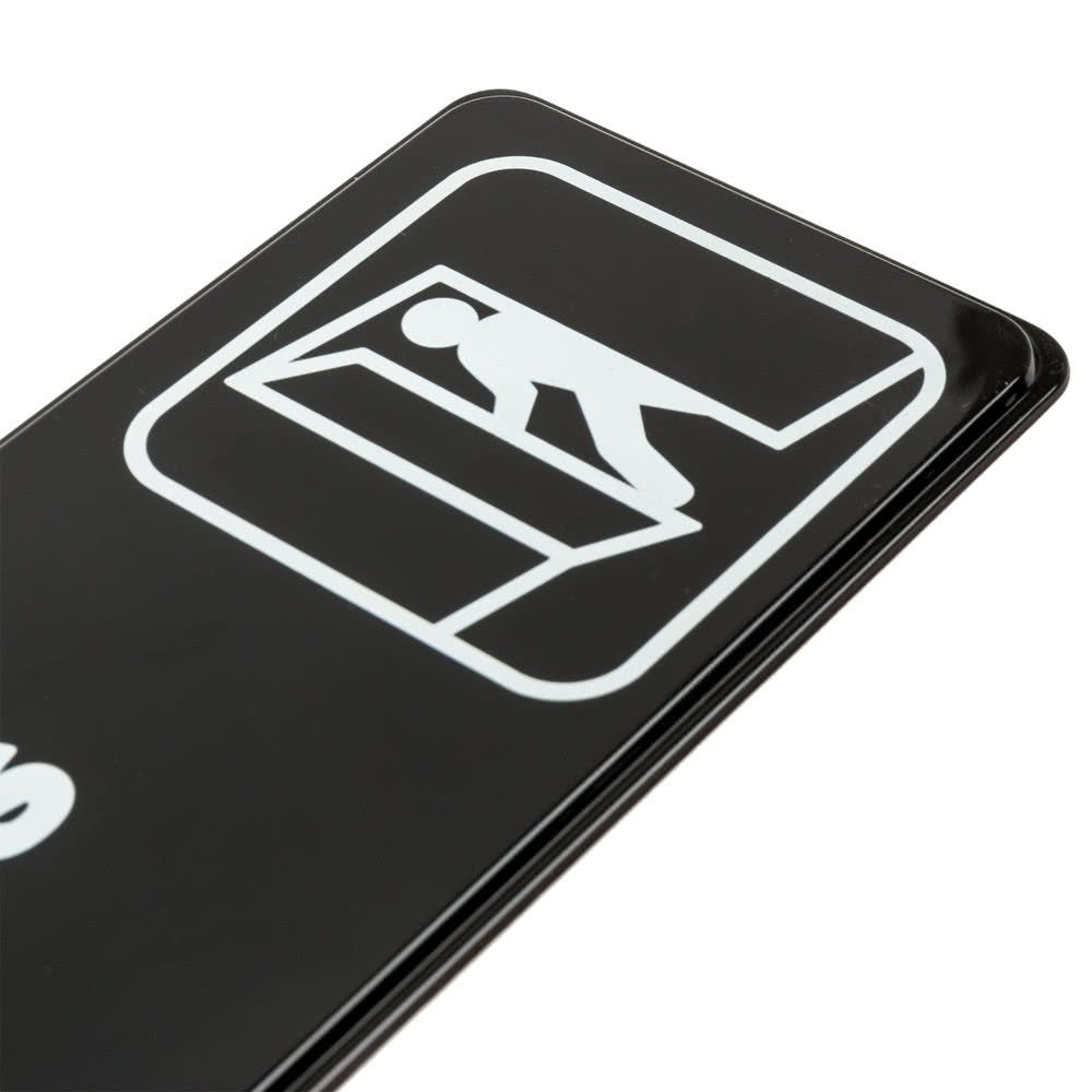 Employees Only Sign by Royal Industries – 3x9 inches, Plastic, "Employees Only", Model ROY 394506