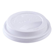 10-24 oz. Sipper Dome Lid - White (Case of 1000) by Karat – PP - Polystyrene, White, Model C-KDL516W-PP