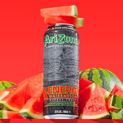 AriZona Rx Energy Watermelon / 22 Fl Oz (24 Pack) / 24 Tonic Water
