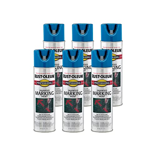 Rust-Oleum 15 Ounce (Pack of 6) / Caution Blue / Gloss Spray Paint