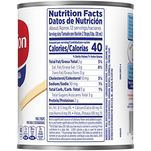 Carnation Milk / 12 Fl Oz (Pack of 2) / 1 Evaporated