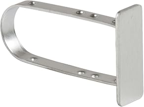 Econoco EC4SCP20 End Cap for 1/2" x 1-1/2" Rectangular Tubing | Heavy-duty rectangular or round tubing hangrail, chrome or satin chrome finish for gondola and wall retail fixtures