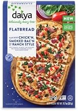 Daiya Plant Based Chick'n, Smoked Bac'n & Ranch Style Pizza Flatbread, Dairy Free, Gluten Free, 11.7 Ounces (Pack Of 8)