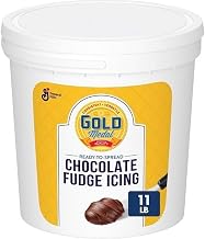 Gold Medal Ready-to-Spread Chocolate Fudge Icing, Professional Bulk Cake Frosting Tub, Shelf-Stable Ready-to-Serve Bakery Icing, Kosher Dairy, 11-Pound Tubs, 2-Pack