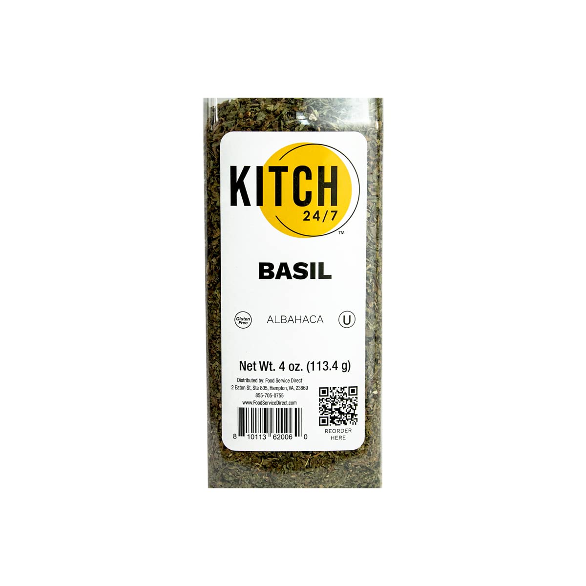 KITCH 24/7 Whole Basil Leaves by KITCH24/7 – 4 Ounce (Pack of 1), Model 23073262