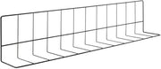 HUBERT L Shape Wire Fence Divider Black Epoxy Coat - 28"L x 4" and 6" Sides