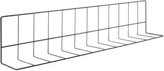 HUBERT L Shape Wire Fence Divider Black Epoxy Coat - 28"L x 4" and 6" Sides
