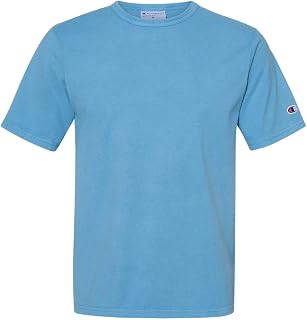 Champion Garment Dyed Short Sleeve T-Shirt M Delicate Blue