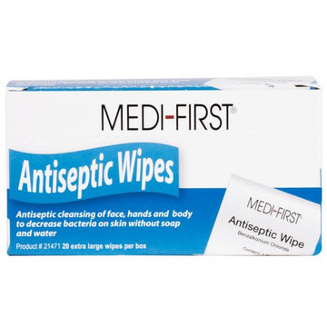 Antiseptic Wipes by Medique – 20 Count (Pack of 1), Model 21471