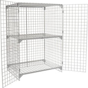 Global Industrial 4' x 2' x 6' / Gray / Industrial Storage Lockers