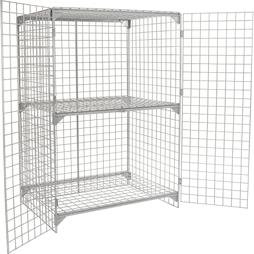Global Industrial 4' x 2' x 6' / Gray / Industrial Storage Lockers