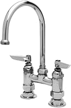 Deck Mount Centerset Faucet with Swing Spout