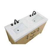 Elegant Kitchen and Bath 54" Double Bathroom Vanity in Honey Brown by Elegant Lighting – unspecified, Wood, Honey Brown, Model VF60654DMHB