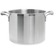 Browne () 20 qt Stainless Steel Deep Stock Pot by Browne Foodservice – 20 Quarts, Stainless Steel, Silver, Model 5723920