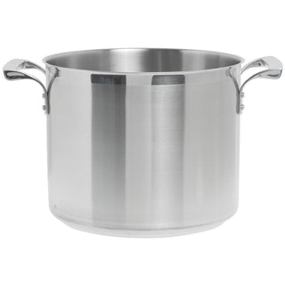 Browne () 20 qt Stainless Steel Deep Stock Pot by Browne Foodservice – 20 Quarts, Stainless Steel, Silver, Model 5723920