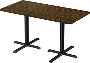 Correll Cafe and Breakroom Table with Walnut Finish BCT3048-01-09-01