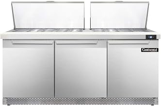 SW72-27M-FB Mighty Top Sandwich Unit, 72" W, With 27 Pan Top Openings & Front Breathing